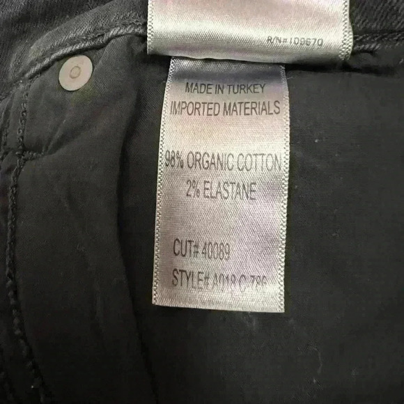 AGOLDE Sophie Distressed High Rise Skinny Crop Jean Size 26 - Picture 9 of 9